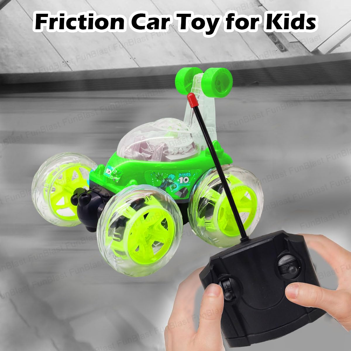 RC Stunt Car with Smoke Effect & LED Lights