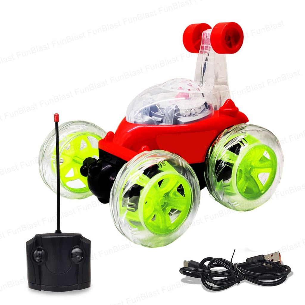 RC Stunt Car with Smoke Effect & LED Lights