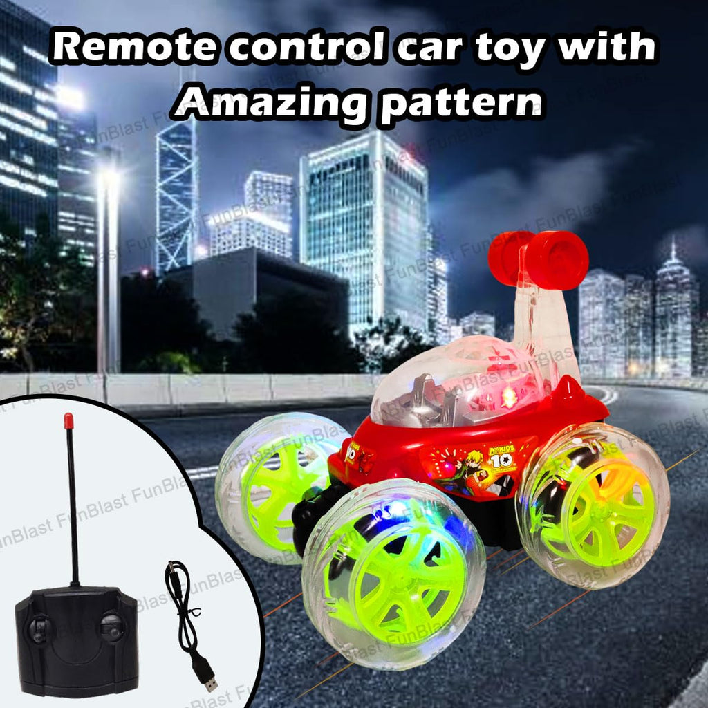 RC Stunt Car with Smoke Effect & LED Lights