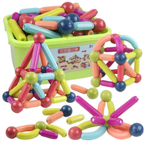36-Piece Magnetic Building Sticks Set