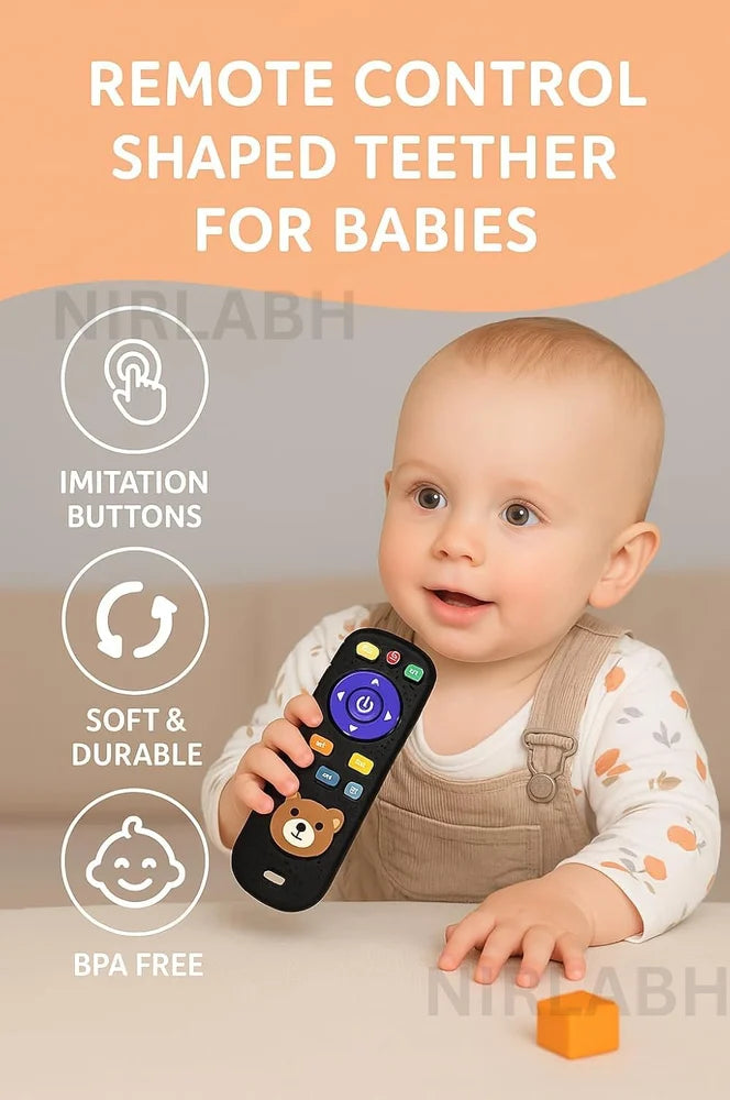 Silicone Baby Remote Control Teether Toy